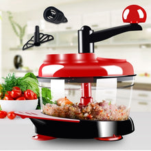 Load image into Gallery viewer, 500ml-1.5L High-capacity Multi-function Kitchen Manual Food Processor Meat Grinder Vegetable Chopper Shredder Cutter Egg Blender