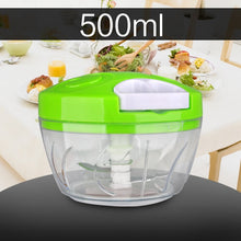 Load image into Gallery viewer, 500ml-1.5L High-capacity Multi-function Kitchen Manual Food Processor Meat Grinder Vegetable Chopper Shredder Cutter Egg Blender