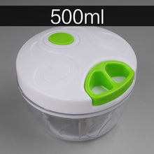 Load image into Gallery viewer, 500ml-1.5L High-capacity Multi-function Kitchen Manual Food Processor Meat Grinder Vegetable Chopper Shredder Cutter Egg Blender