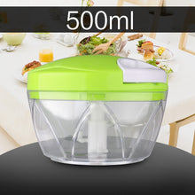 Load image into Gallery viewer, 500ml-1.5L High-capacity Multi-function Kitchen Manual Food Processor Meat Grinder Vegetable Chopper Shredder Cutter Egg Blender