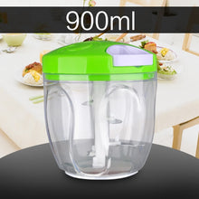Load image into Gallery viewer, 500ml-1.5L High-capacity Multi-function Kitchen Manual Food Processor Meat Grinder Vegetable Chopper Shredder Cutter Egg Blender
