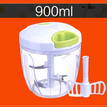 Load image into Gallery viewer, 500ml-1.5L High-capacity Multi-function Kitchen Manual Food Processor Meat Grinder Vegetable Chopper Shredder Cutter Egg Blender