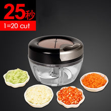 Load image into Gallery viewer, Manual Food Chopper for Vegetable Fruits Nuts Onions Quick Pulling Chopper Pull Mincer Blender Mixer Food Processor Kitchen Tool