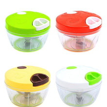 Load image into Gallery viewer, Manual Food Chopper for Vegetable Fruits Nuts Onions Quick Pulling Chopper Pull Mincer Blender Mixer Food Processor Kitchen Tool